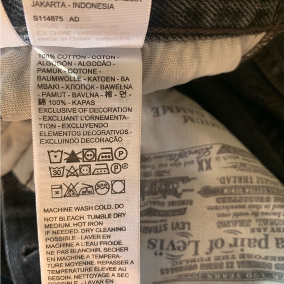 Levi's 501 Spliced Jeans Parallel Universe Dark Wash - Picture 10 of 11